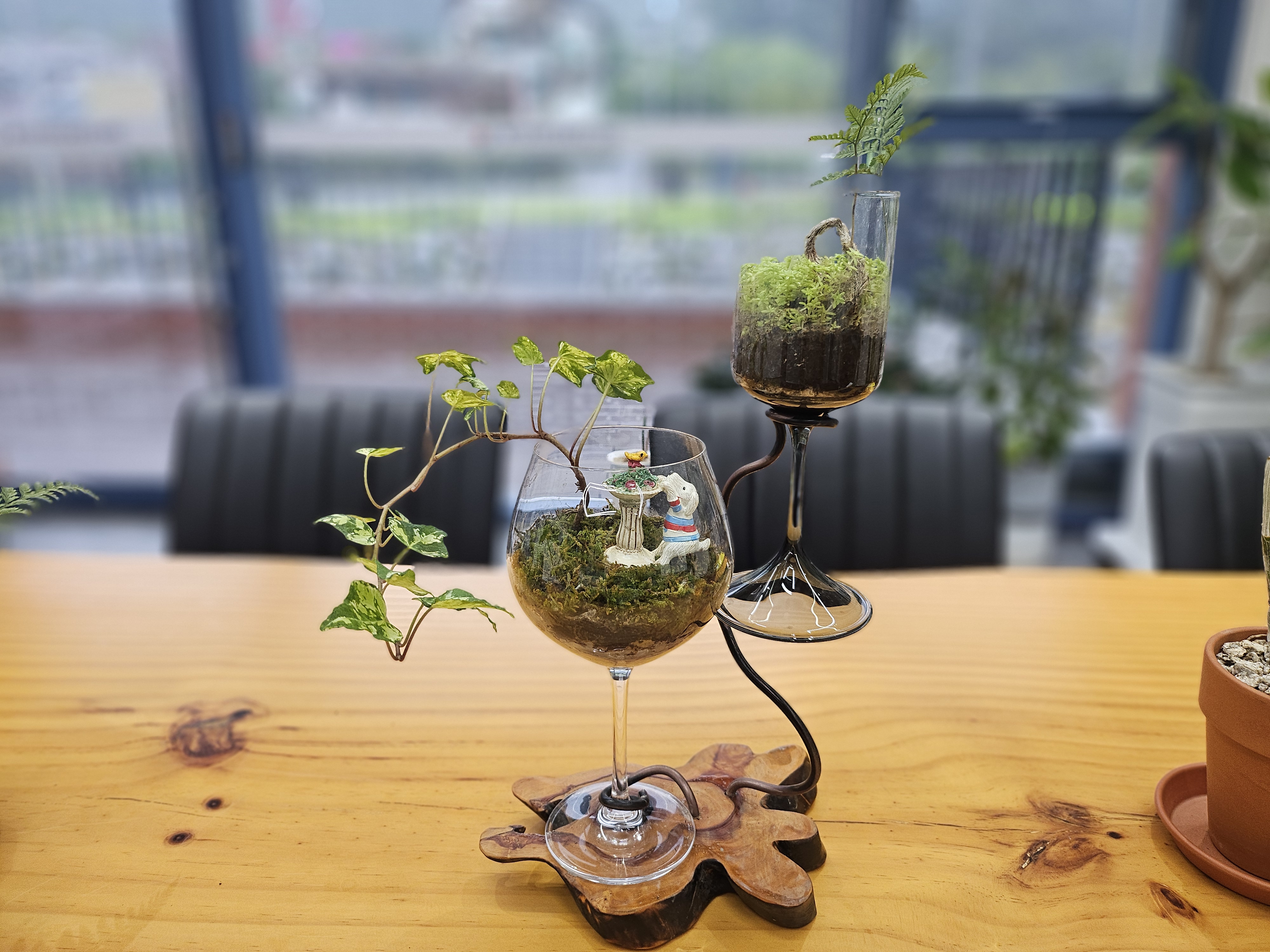 와인잔 테라리움 1